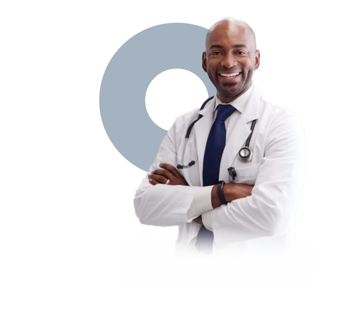 Smiling afro-american doctor